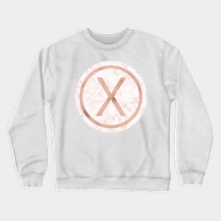 Rose Gold Marble Chi Crewneck Sweatshirt